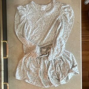 GAP Kids White and Black Polka Dot Matching Set